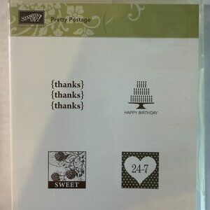 Stampin' Up Pretty Postage clear stamp set